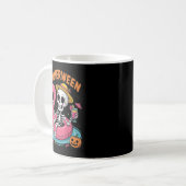 Spooky Summerween Skeleton gerade Gewartet für Hal Kaffeetasse (Vorderseite Links)