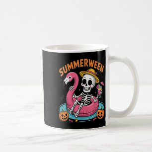 Spooky Summerween Skeleton gerade Gewartet für Hal Kaffeetasse