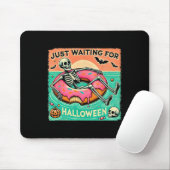 Spooky Summerween Skeleton gerade Gewartet für Hal Mousepad (Mit Mouse)