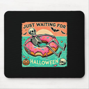 Spooky Summerween Skeleton gerade Gewartet für Hal Mousepad