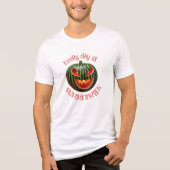 Spooky Summerween Watermelon Kürbislaterne Summer Tri-Blend Shirt (Vorderseite)