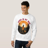 Spooky Sunset Halloween, Mama ist mein Boo Sweatshirt (Vorne ganz)