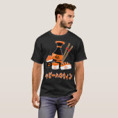 Spooky Sushi Happy Halloween in Japanisch Sashimi T-Shirt (Vorne ganz)