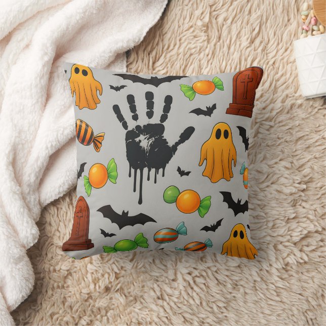 SPooky Süßigkeiten & Schatten Kissen (Decke)