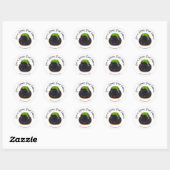 Spooky Sweet Cauldron Sugar Cookie Runder Aufkleber (Blatt)