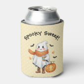 Spooky Sweet Ghost, Jack O'Lantern und Flecht Dosenkühler (Kanne Vorderseite)