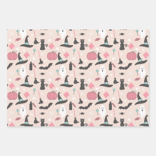 Spooky Sweet Halloween Geburtstag Geschenkpapier Set (Vorderseite 2)