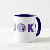 Spooky Sweet Lila Donuts Tasse (VorderseiteRechts)