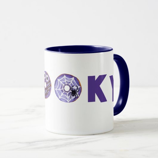 Spooky Sweet Lila Donuts Tasse (VorderseiteRechts)
