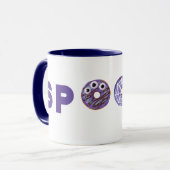 Spooky Sweet Lila Donuts Tasse (Vorderseite Links)