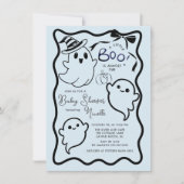 Spooky Sweet Little Boo Baby Dusche Einladung (Vorderseite)
