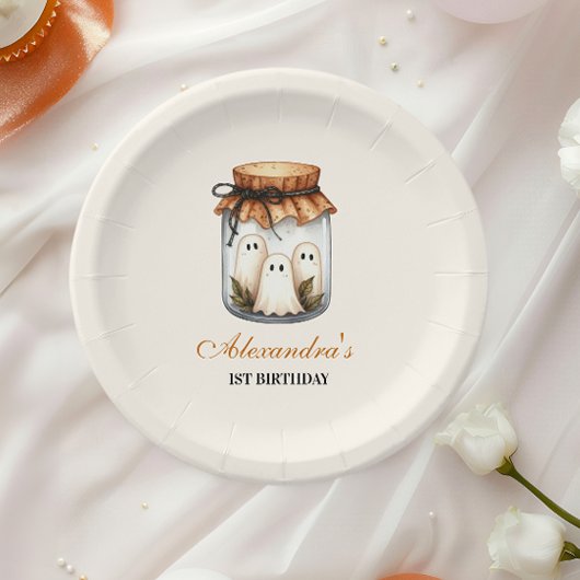 Spooky Sweet ONE Celebration Pappteller