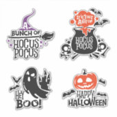 Spooky & Sweet Phrase and Icon Collection Aufkleber (Vorderseite)