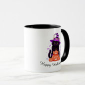 Spooky Sweet Pumpkin Kitty Tasse (VorderseiteRechts)