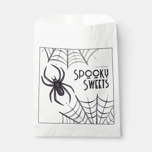 Spooky Sweet Spider Geschenktütchen (Vorderseite)