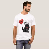 Spooky Sweetheart - Anpassbarer Schädel mit Ballon T-Shirt (Vorne ganz)