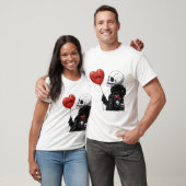 Spooky Sweetheart - Anpassbarer Schädel mit Ballon T-Shirt (Unisex)
