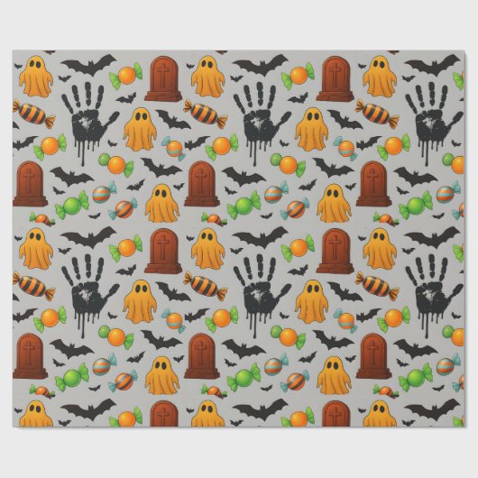 Spooky Sweets & Shadows Geschenkpapier (Flach)
