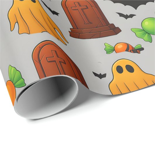 Spooky Sweets & Shadows Geschenkpapier (Rolleneckpunkt)