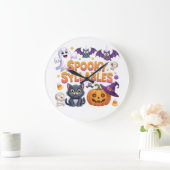 Spooky Syllables Große Wanduhr (Zuhause)