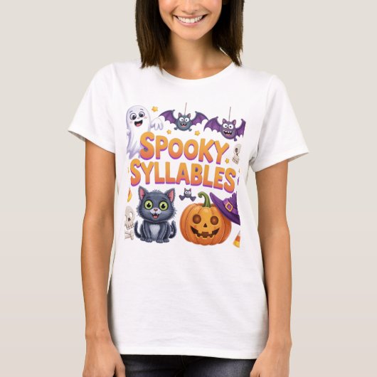 Spooky Syllables T-Shirt (Vorderseite)
