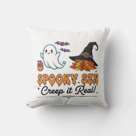 Spooky Szn Halloween Ghosts – Cute Fall  Kissen