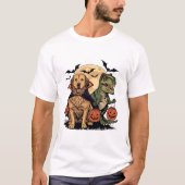Spooky T Rex Retriever Trick-oder-Leckerei-Shirt T-Shirt (Vorderseite)