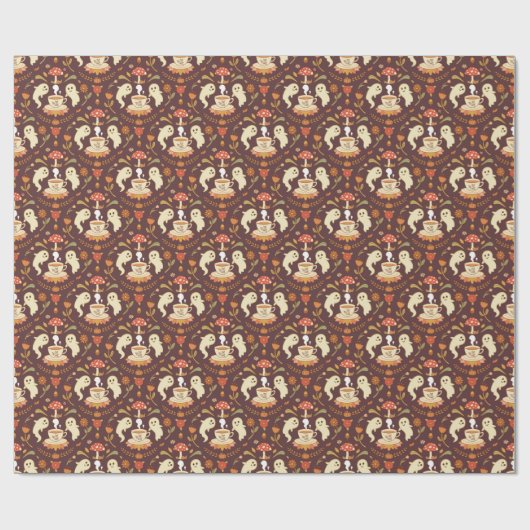 Spooky Tea Time Geschenkpapier (Flach)