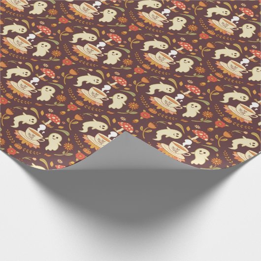 Spooky Tea Time Geschenkpapier (Ecke)