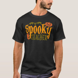Spooky Teacher Funny Halloween Geschenkideen T-Shirt