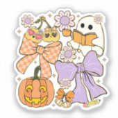 Spooky Teacher Halloween Aufkleber (Vorderseite)