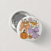 Spooky Teacher Halloween Button (Vorne & Hinten)