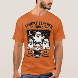 Spooky Teacher Squad Niedlich Ghosts Halloween Sch T-Shirt