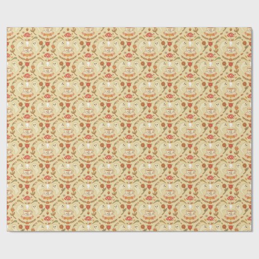 Spooky Tee Party - Hell Geschenkpapier (Flach)