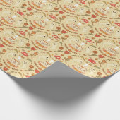 Spooky Tee Party - Hell Geschenkpapier (Ecke)