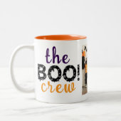Spooky The Boo Crew Halloween Familie Foto Zweifarbige Tasse (Links)