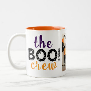 Spooky The Boo Crew Halloween Familie Foto Zweifarbige Tasse