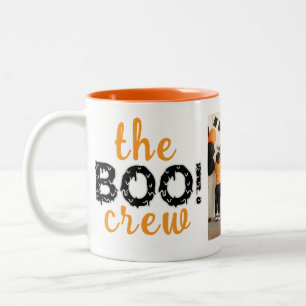 Spooky The Boo Crew Halloween Familie Foto Zweifarbige Tasse