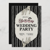 Spooky Till Death Do Us Part Wedding Einladung (Vorne/Hinten)