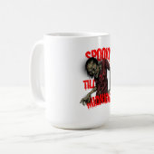 Spooky Till Midnight Elegant Halloween Night Kaffeetasse (Vorderseite Links)