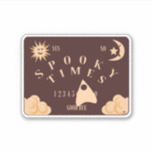 Spooky Times Spirit Board Halloween Design Aufkleber (Vorderseite)