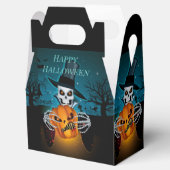 Spooky Top Hat Skeleton Gable Geschenkschachtel (Geöffnet)