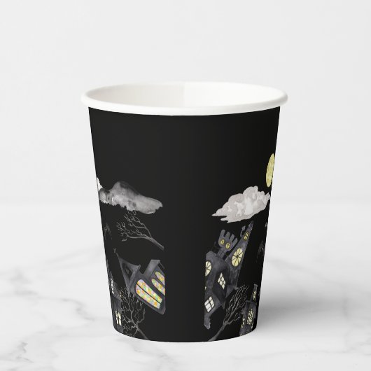 Spooky town Halloween Pappbecher (Links)