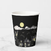 Spooky town Halloween Pappbecher (Vorderseite)