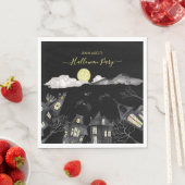 Spooky town Halloween Serviette (Beispiel)