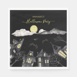 Spooky town Halloween Serviette