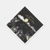 Spooky town Halloween Serviette (Ecke)