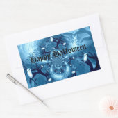 Spooky Tree Owls Custom Rechteckiger Aufkleber (Umschlag)