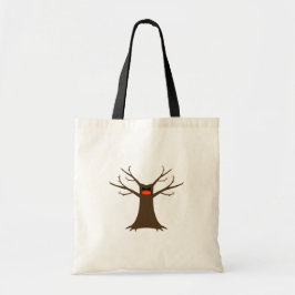 Spooky Tree Tragen einer Gesichtsmaske Tote Tasche