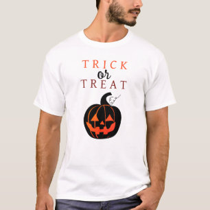 Spooky Trick oder Jack-o'-Laterne Halloween behand T-Shirt